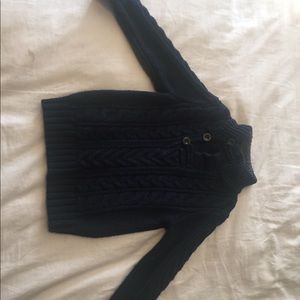 Gap kids Navy warm cable knit fisherman’s sweater